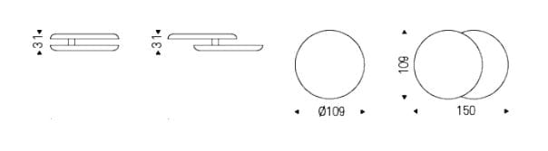Круглый вращающийся низкий журнальный столик Cattelan italia YO-YO BRUSHED ARCH-00036655 - Вид №6