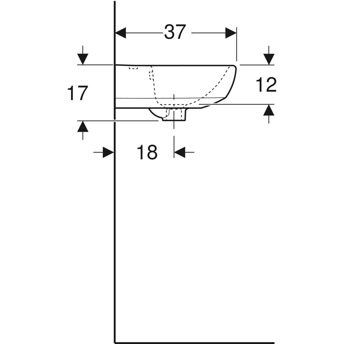 Мытье рук в витрине Geberit Selnova ARCH-00109326 - Вид №4