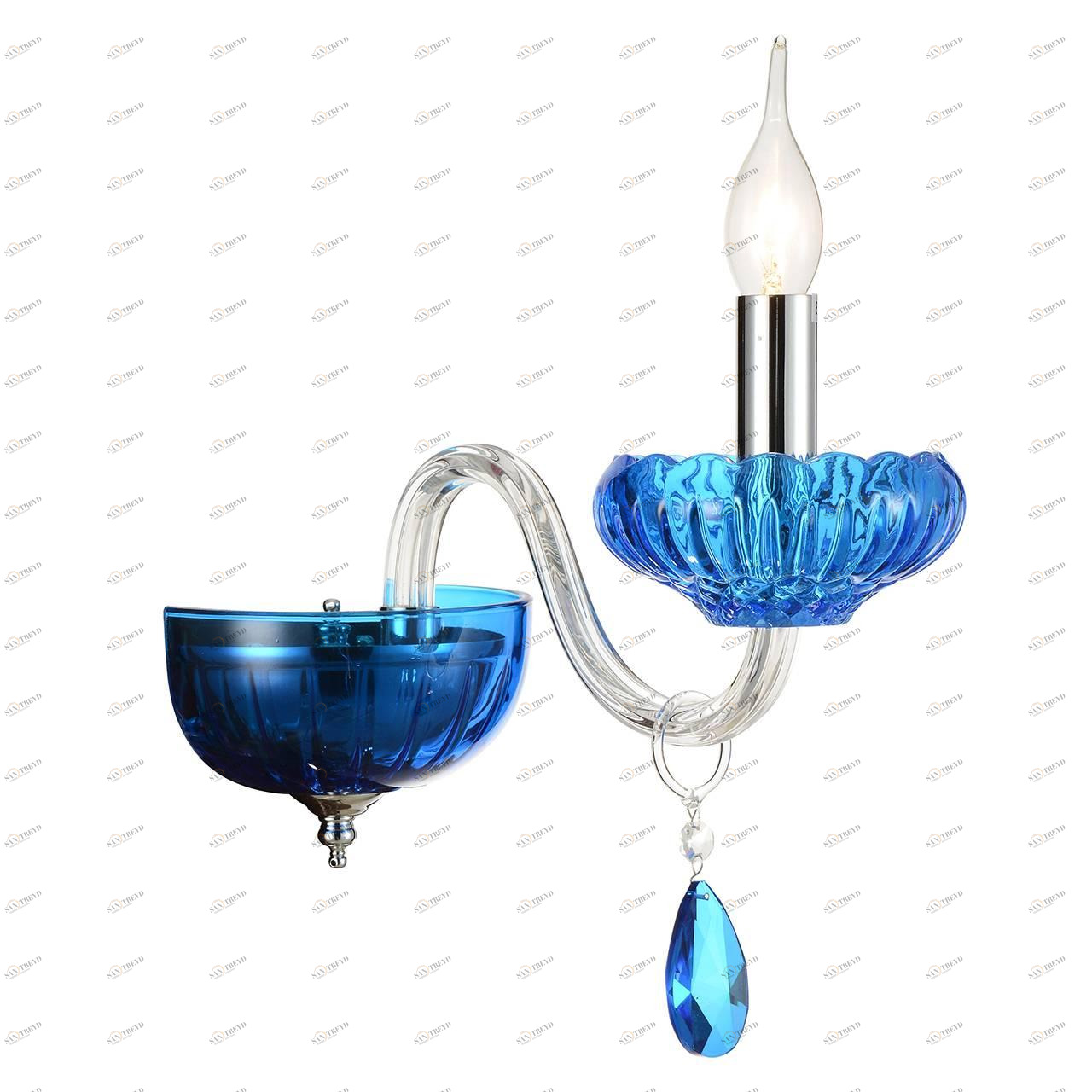 Настенный светильник бра Form SL653.801.01 ST LUCE СВЕЧА 078738 Голубой;прозрачный 