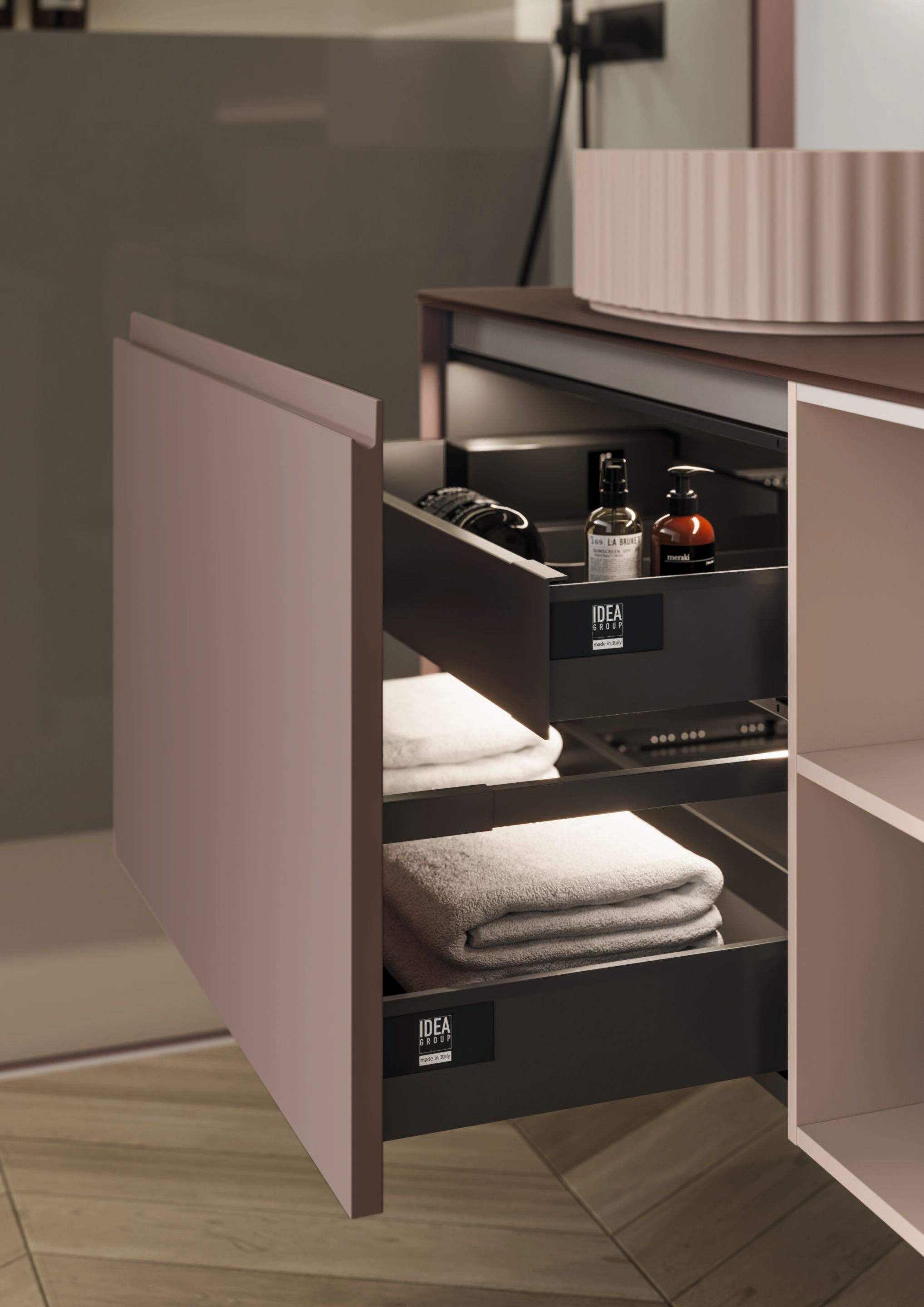 Подвесной туалетный столик с зеркалом Ideagroup Seventy Form ARCH-00027353 - Вид №4