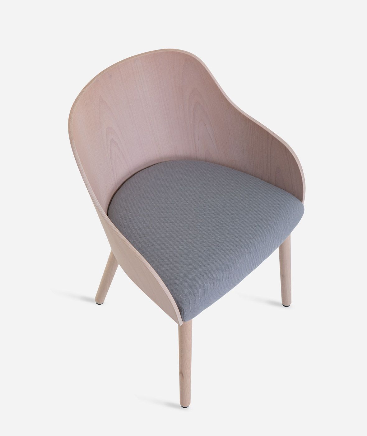 Стул из ясеня с металлическими ножками Vergés Cistell Curve ARCH-00044419 - Вид №4