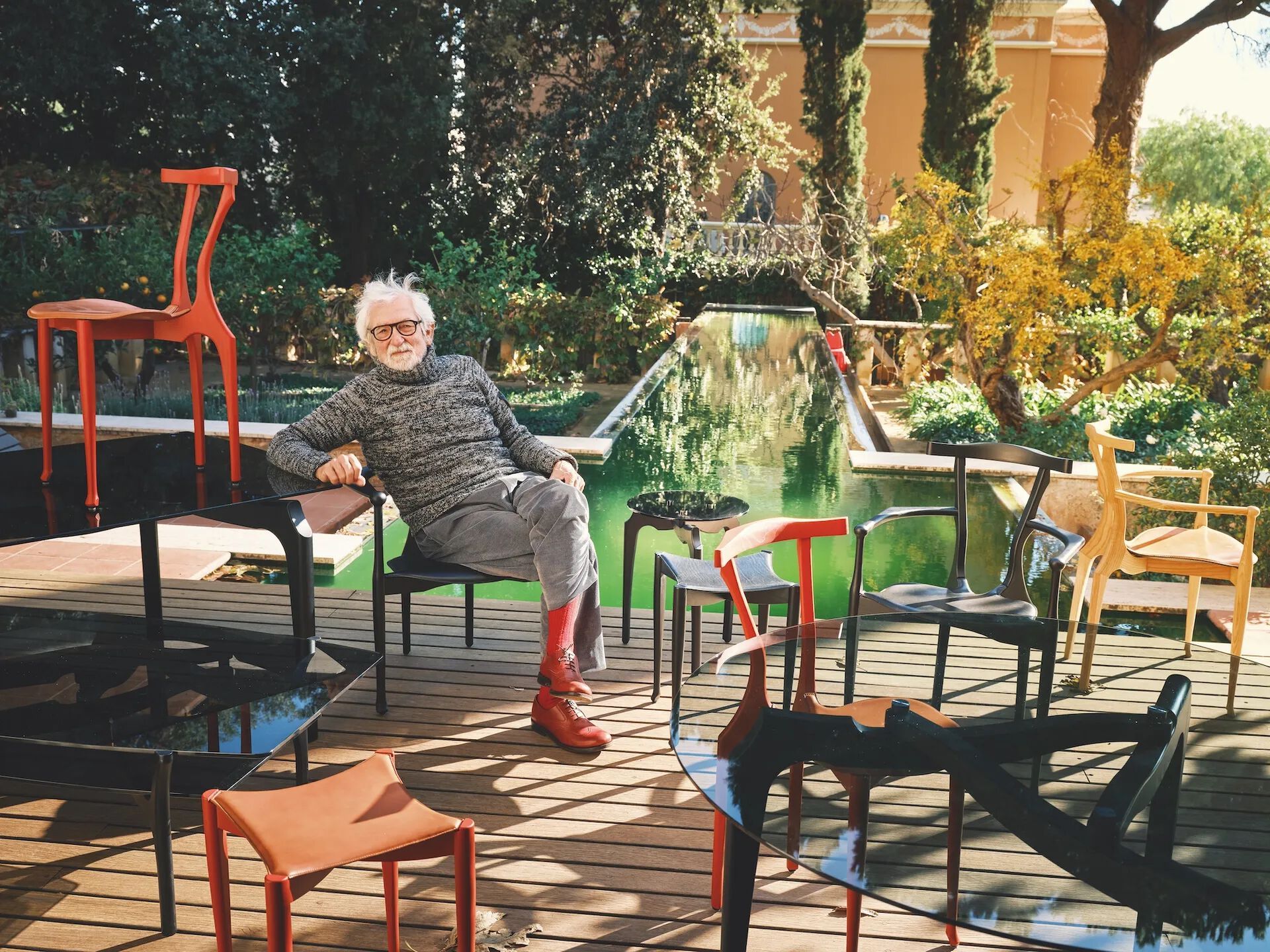 Штабелируемый стул из ясеня с подлокотниками BD Barcelona Гаулино ARCH-00143962 - Вид №42