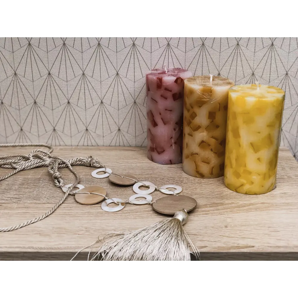 Свеча-столбик Santreyd «Меланж» с ароматом сандала для уютных вечеров 82407065 STLM-0026835 - Вид №2