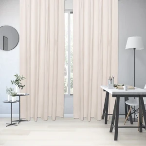 INSPIRE Adler - экологичная штора на ленте 200x280 см в бежевом тоне 88935282