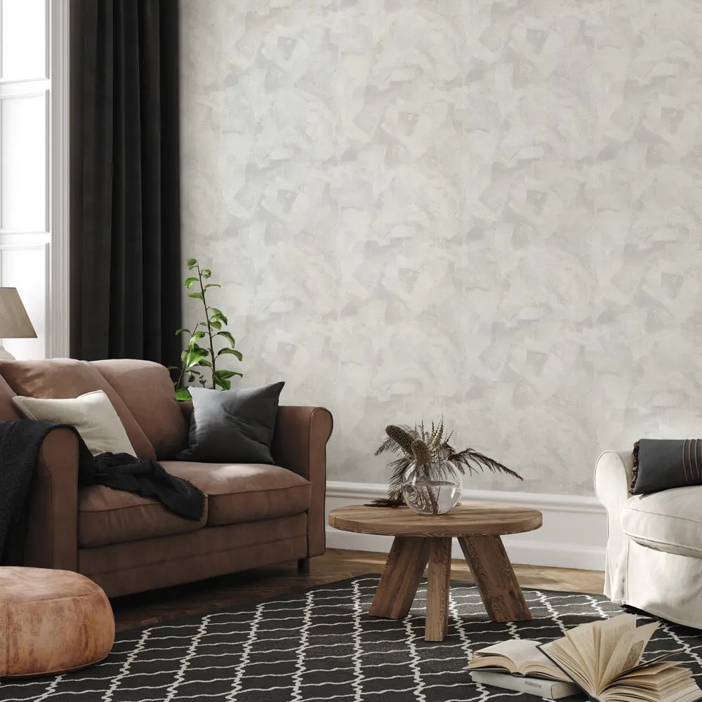 Обои флизелиновые Аспект Ру Титан светло-серые 1.06 м 70348-14 STLM-2210772 - Вид №3