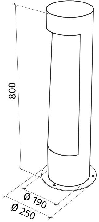 Светодиодный столбик из бетали®  1110b Santreyd  - Вид №5