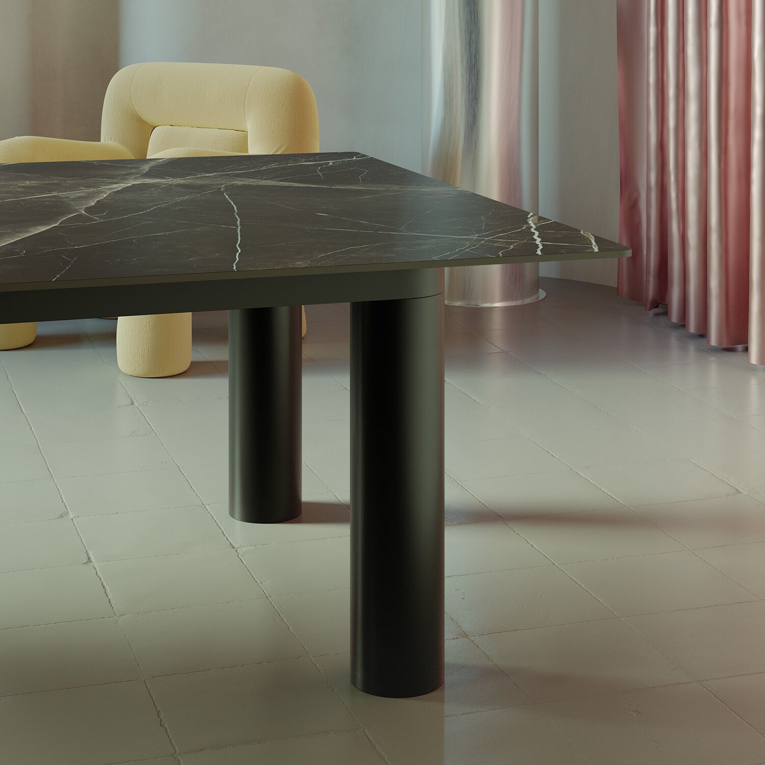 Стол для настольного тенниса из керамогранита и металла LAVA ZENO ARCH-00121182