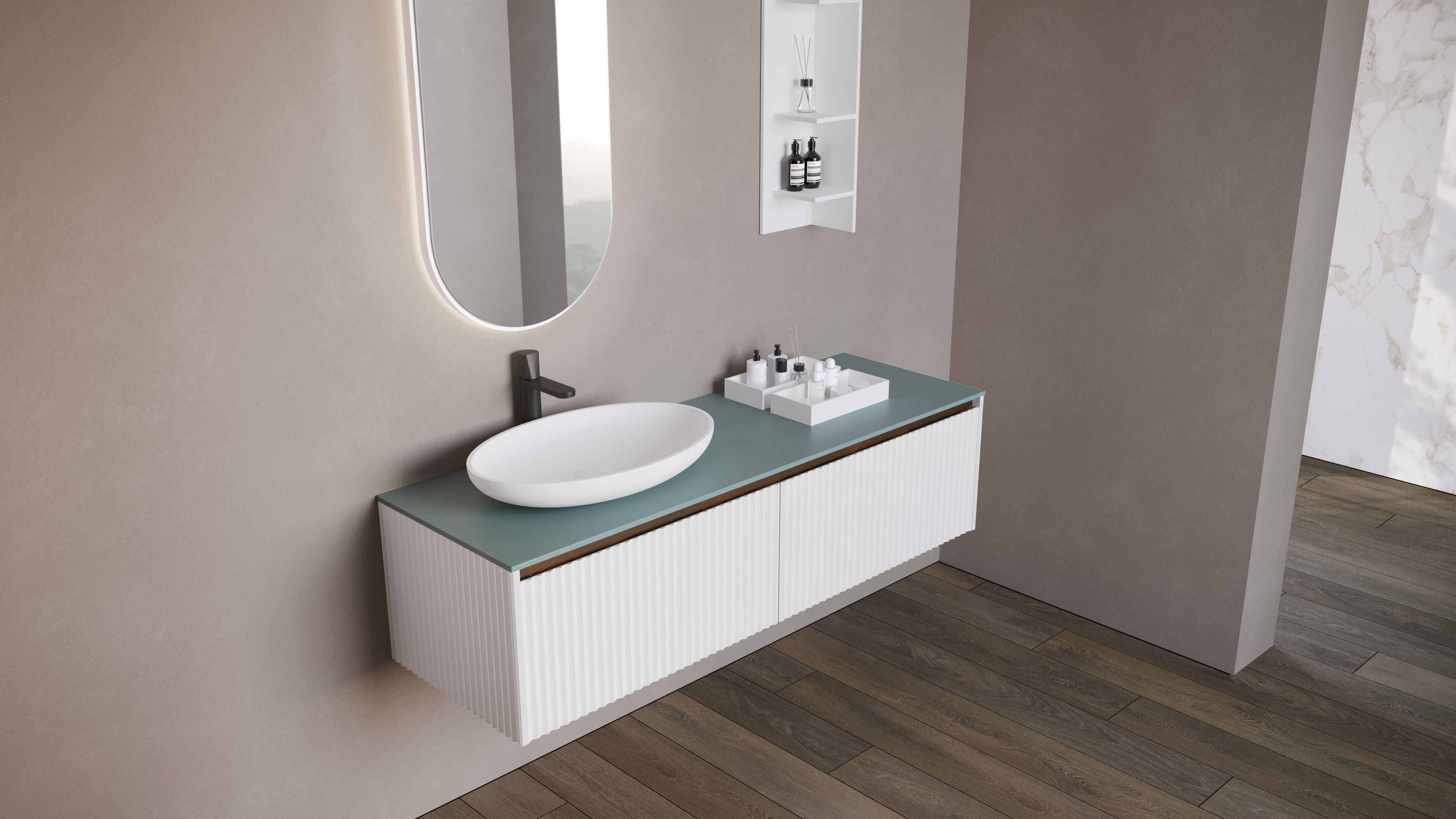 Овальная столешница из Corian® Acquapazza Corian ® elements ARCH-00036651 - Вид №5