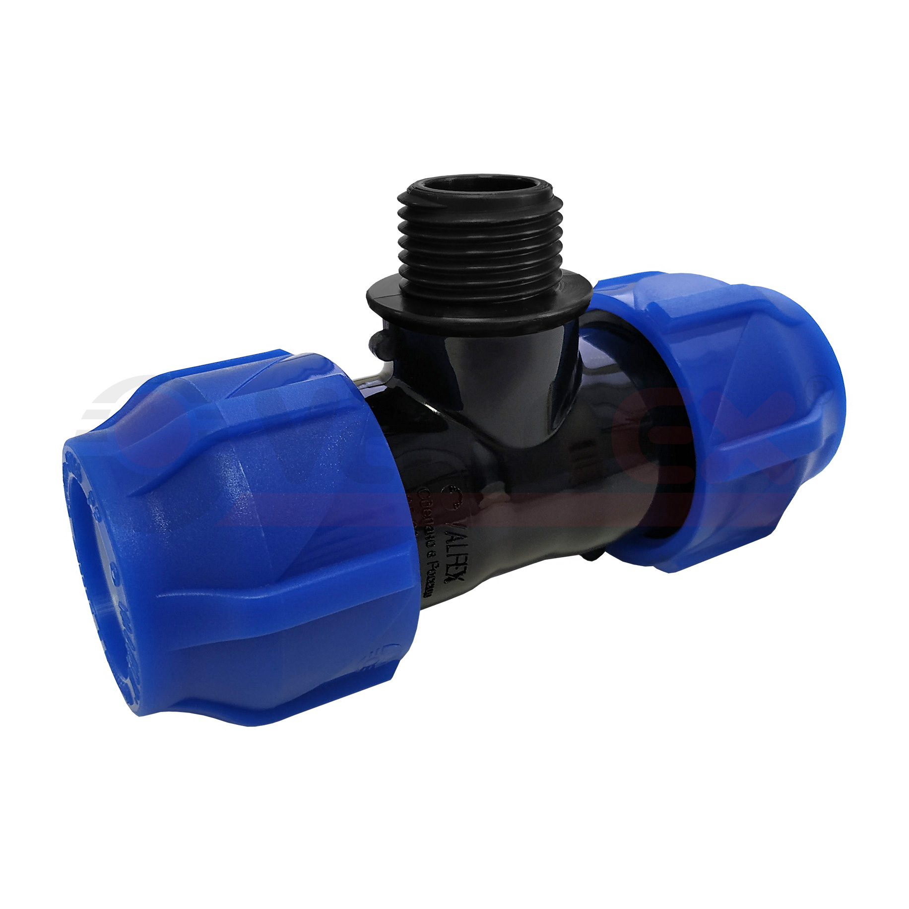 1210025011250 Valfex Тройник компрессионный переходной с наружной резьбой 