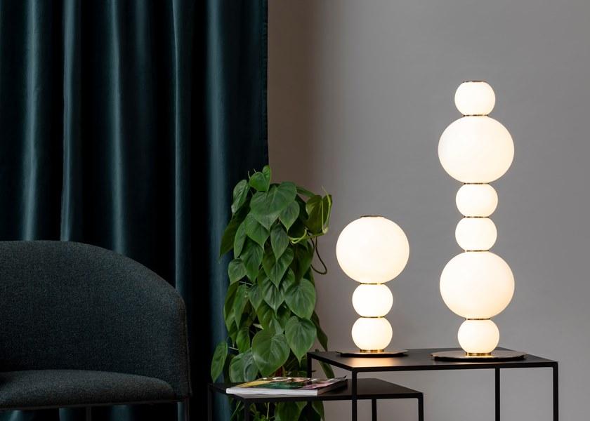 Formagenda Настольная лампа из светодиодного стекла с диммером Pearls sun-id-1427196 - Вид №25