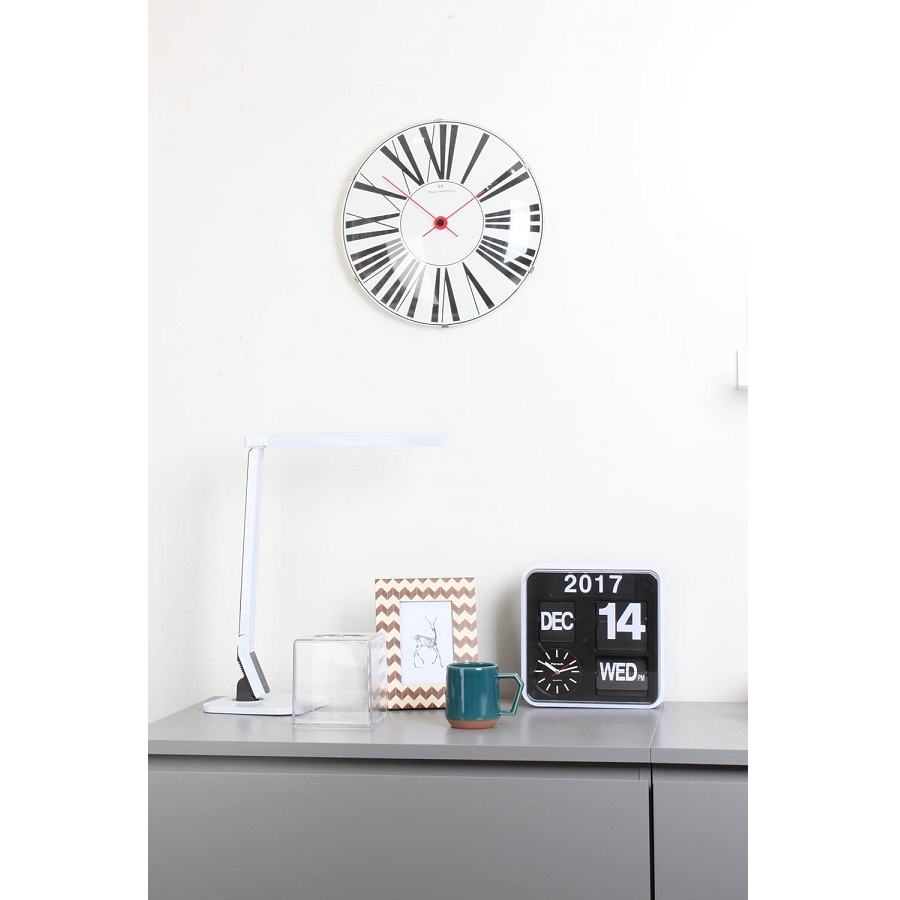 Настенные часы Vitri, Ø50 см, белые, W500DG53W Oliver Hemming  - Вид №1