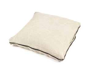 Квадратная льняная подушка для пола