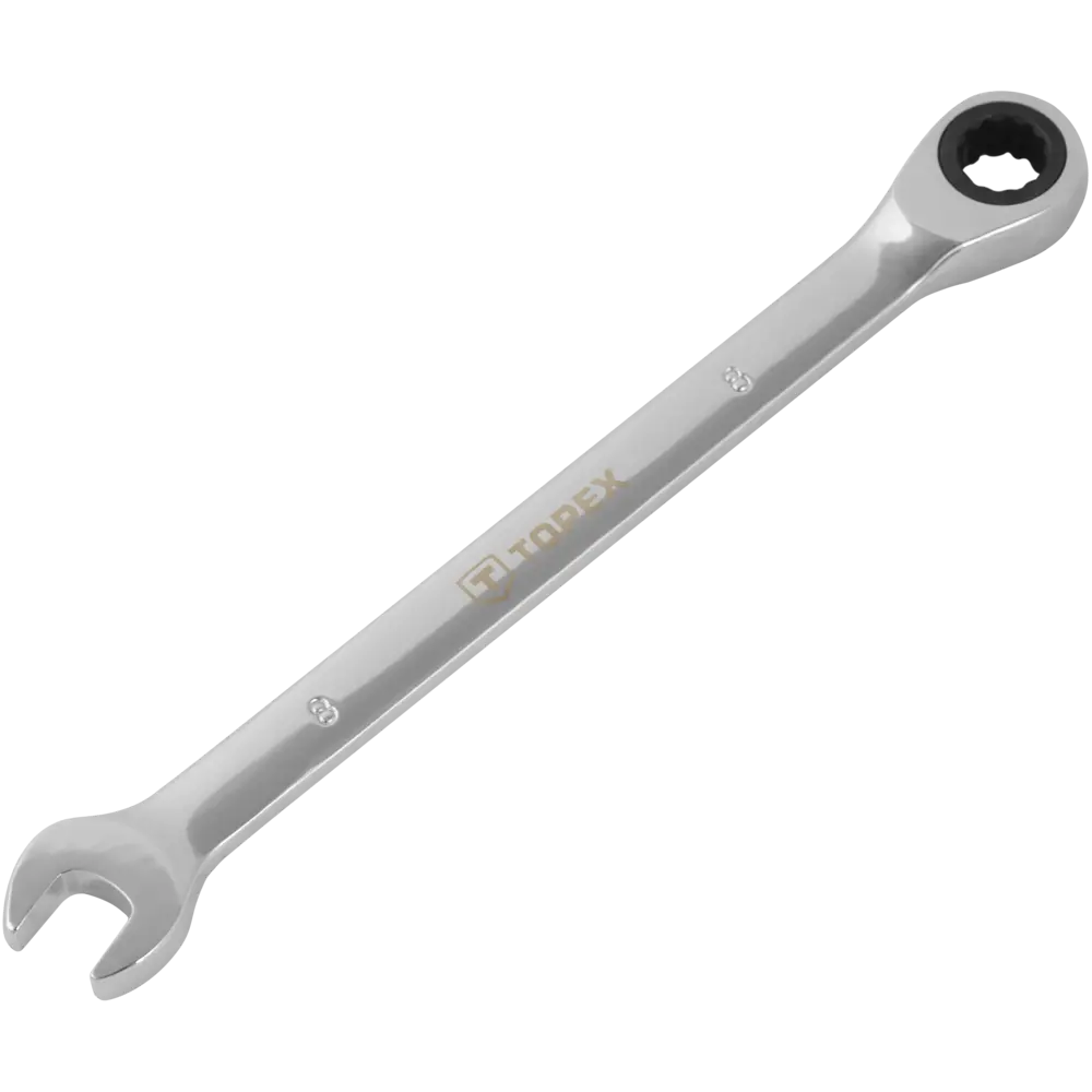 Ключ комбинированный с трещоткой CR-V 8 мм TOPEX STLM-2133652