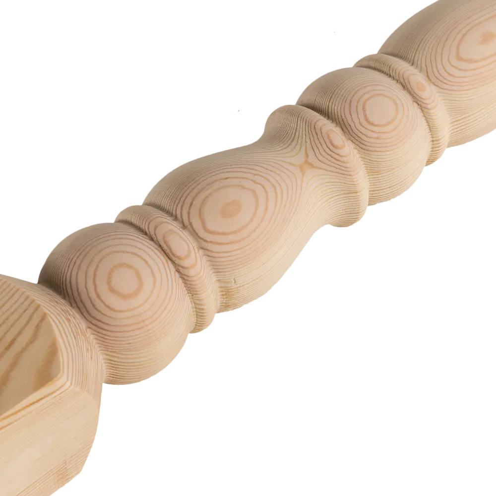 Столб лестничный сращенный хвоя сорт Экстра Яблоко 80x80x1100 мм Santreyd STLM-2208909 - Вид №3