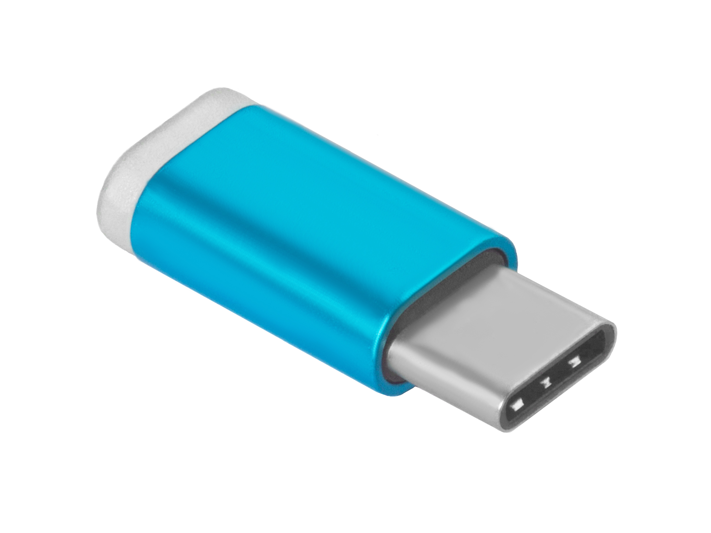 GCR-UC3U2MF-BL переходник usb type c на micro usb 2.0, m/f, , голубой, Greenconnect Santreyd  - Вид №1
