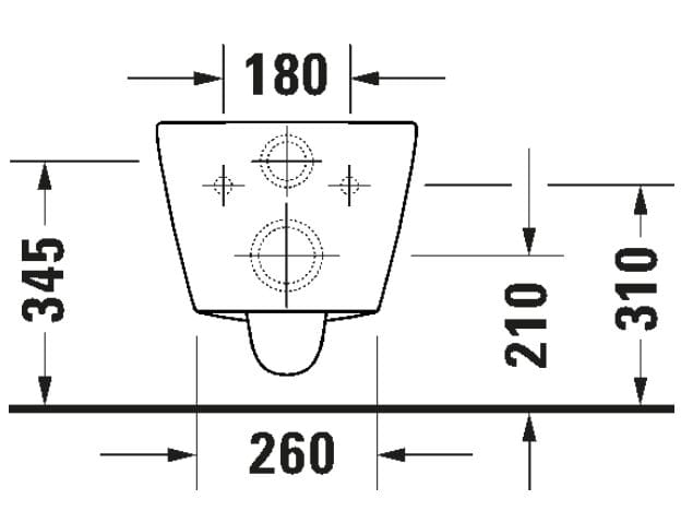 Керамический подвесной туалет без бриды Duravit D-Code ARCH-00061564 - Вид №3