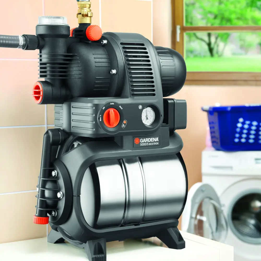 Насосная станция Gardena Eco Inox 230 В 1200 Вт 1.5 м 24 л 5000 л/ч STLM-2132360 - Вид №12