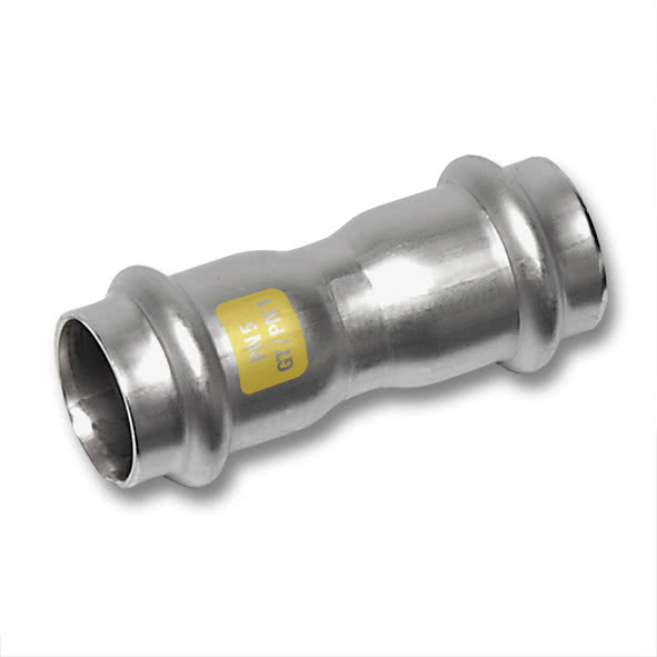 61727076 SANHA 17270 пр.-фит. газ, нерж.сталь, муфта ВПр-ВПр 76,1 мм  - Вид №1