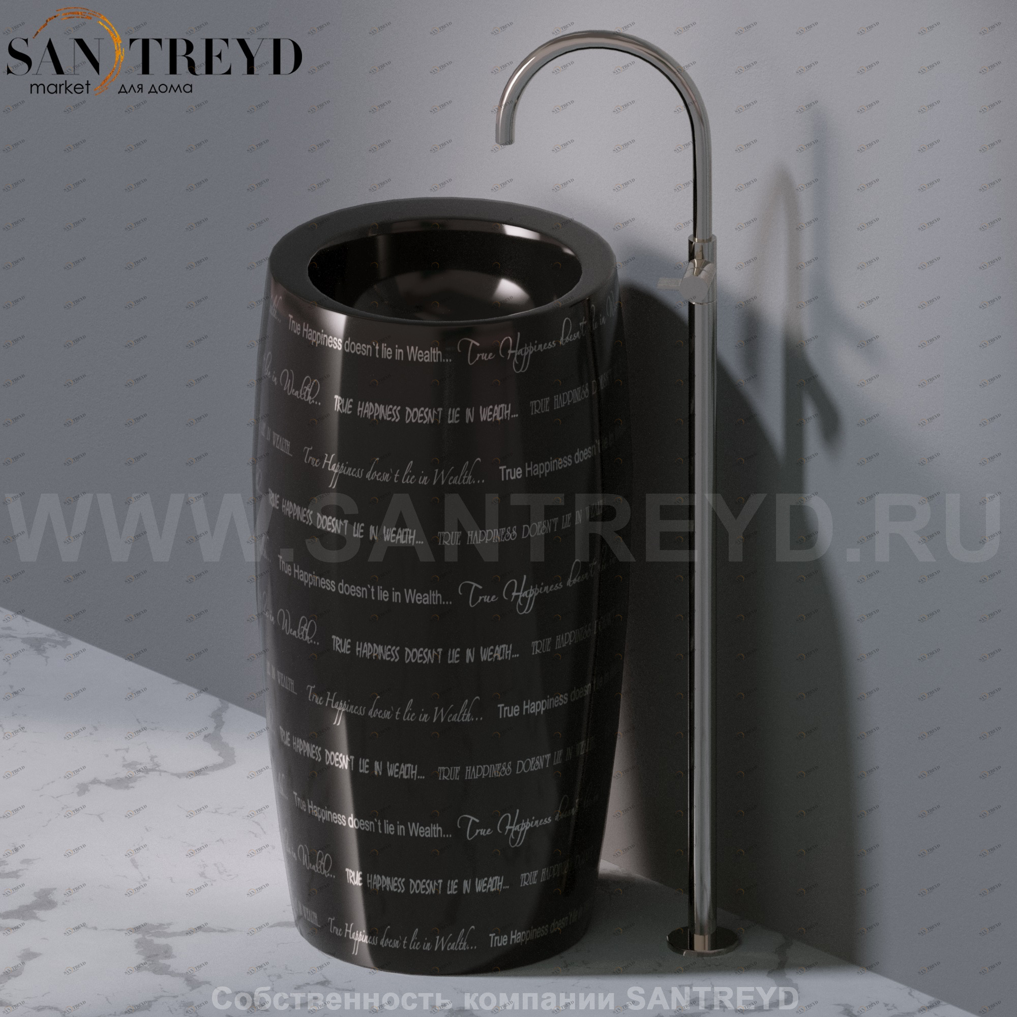 L100T0R0VT.421P Напольная раковина стоящая круглая A. e T. Italia SPOT AeT ITALIA TOTEM