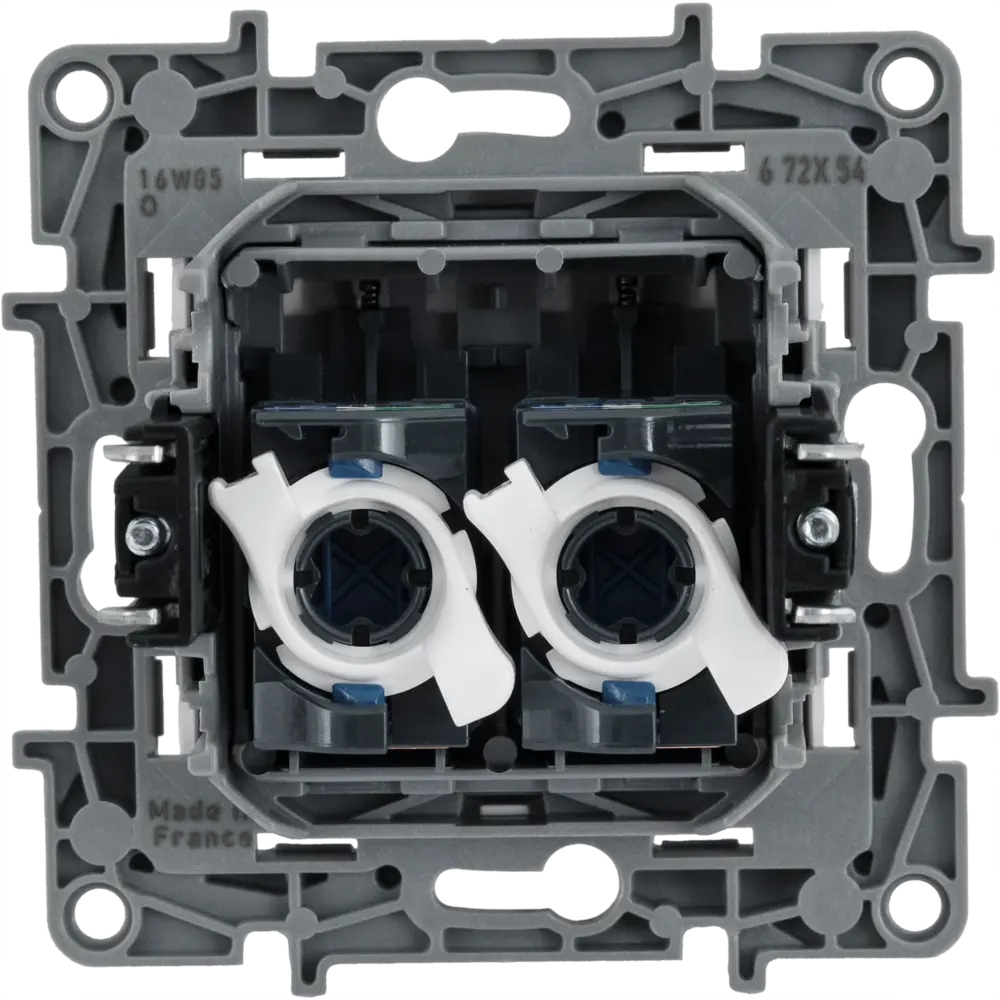 Розетка компьютерная двойная RJ45 категория 6 UTP - Legrand Etika - белый 82499674 STLM-2183993 - Вид №2