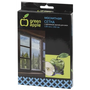 91331494 Москитная сетка Green Apple GBN001 для окон 130x150 см и крепежная лента STLM-0952117