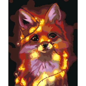 Картина по номерам Лисенок 40х50 см
