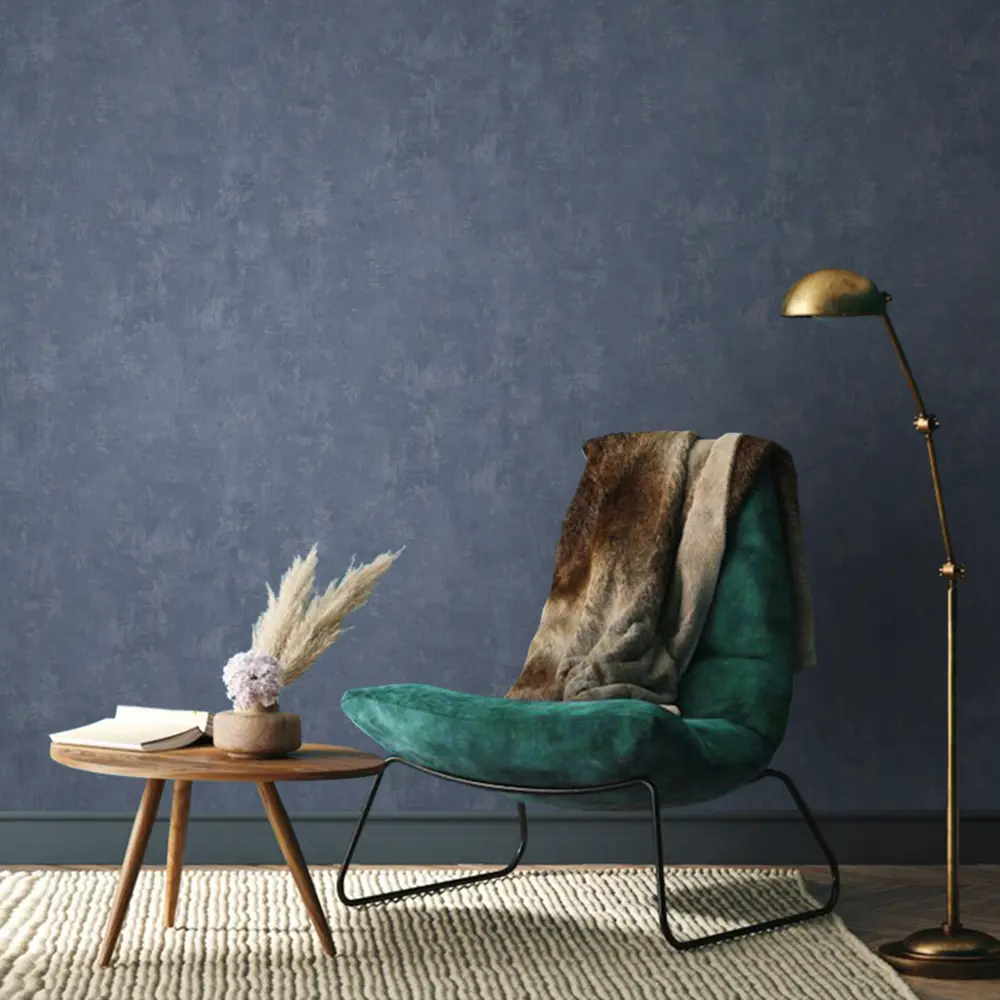 Erismann Deco: флизелиновые обои синего цвета с рельефной текстурой 83729829 Profi Deco STLM-0043872 - Вид №2