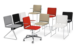 Штабелируемый стул с подлокотниками