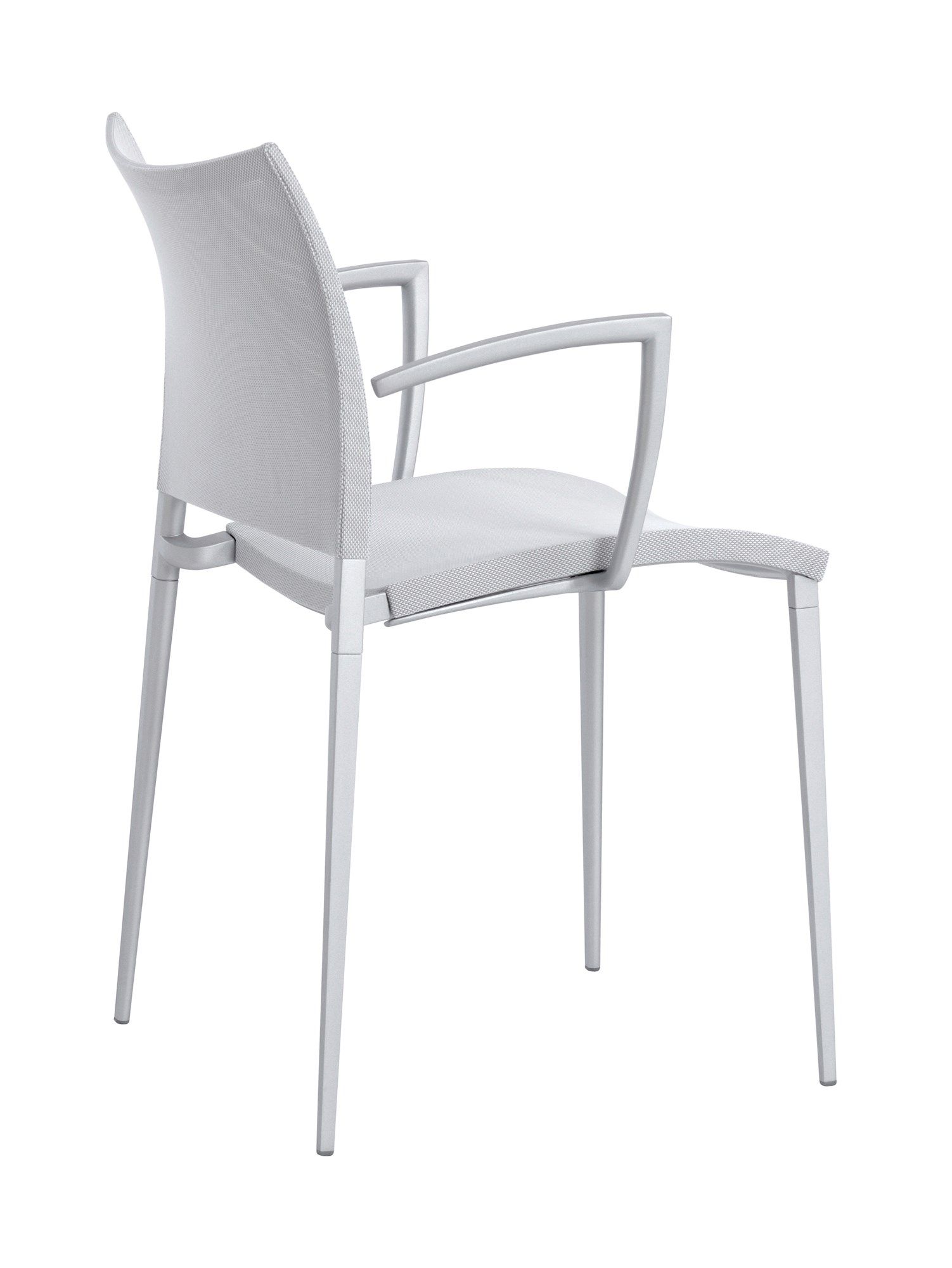 Штабелируемый стул из полиэфирного волокна с подлокотниками Desalto песок ARCH-00123097