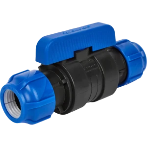 Кран шаровой прямой Valfex PN16 32 мм полипропилен ручка бабочка