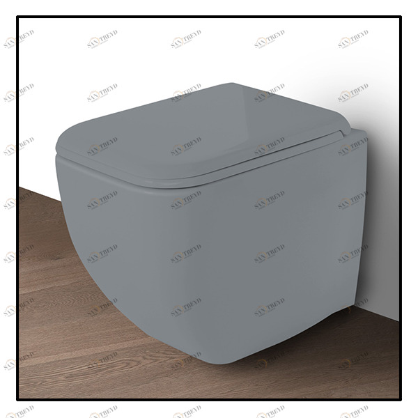 SHCOVABR Приставной унитаз напольный Серый Ceramica Cielo SHUI Comfort Италия