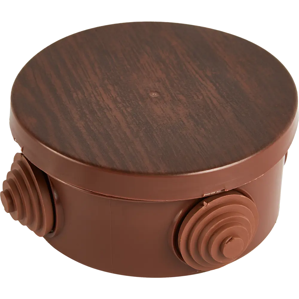 Распределительная коробка TDM открытого типа 85×40 мм в цвете венге 88582212 STLM-1106818