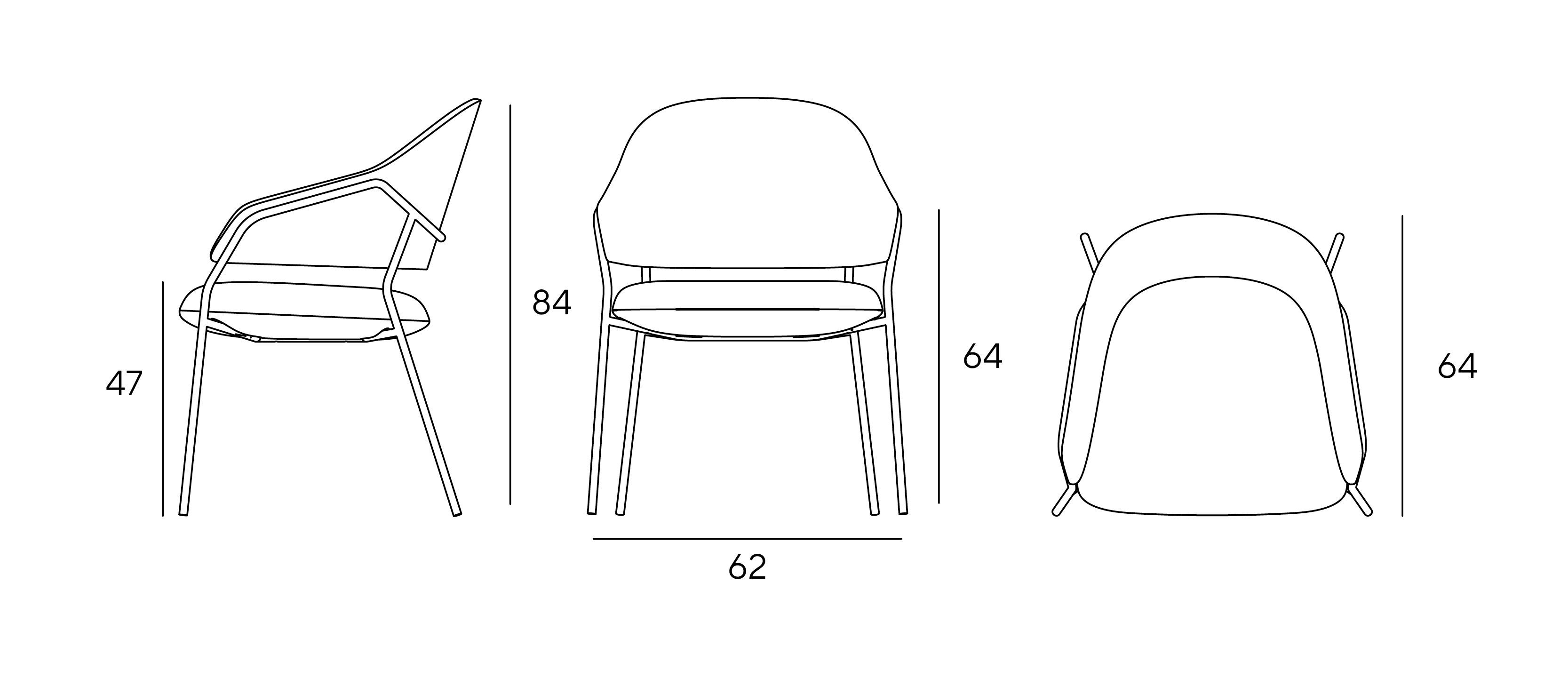 Тканевый стул с подлокотниками Innova Imbottiti ATHENA ARCH-00129935 - Вид №3