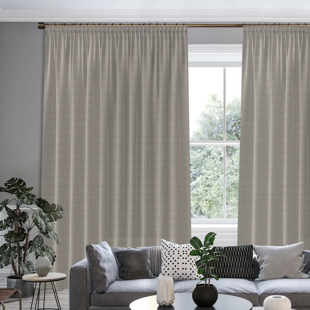 Штора на ленте Гео 160x260 см цвет коричневый GARDEN STLM-2157067 - Вид №5