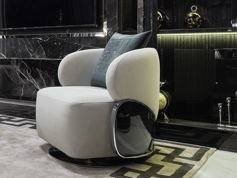 Тканевое вращающееся кресло с подлокотниками Zebrano Kailas ARCH-00125481 - Вид №2