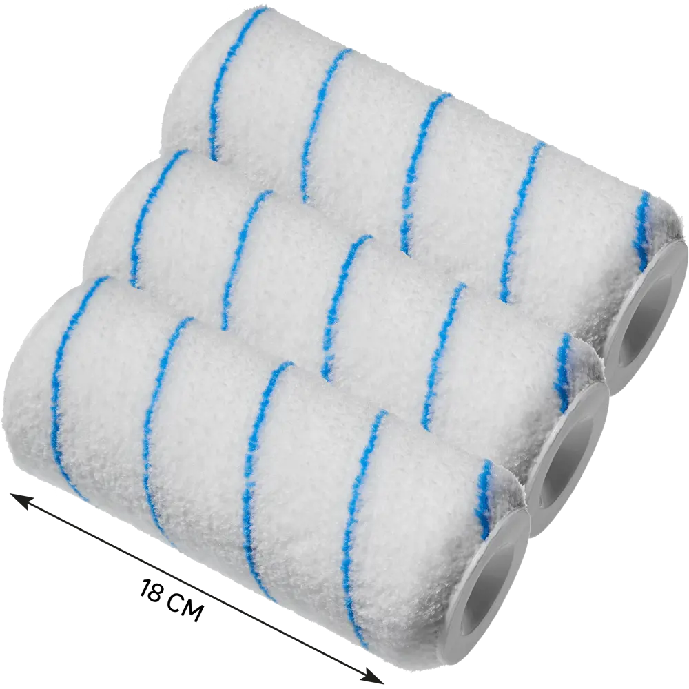 DEXTER Валик микрофибровый для водоэмульсионных красок 180 мм (3 шт) 82800681 STLM-0036139 - Вид №2
