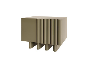 Деревянная прямоугольная тумбочка с ящиками