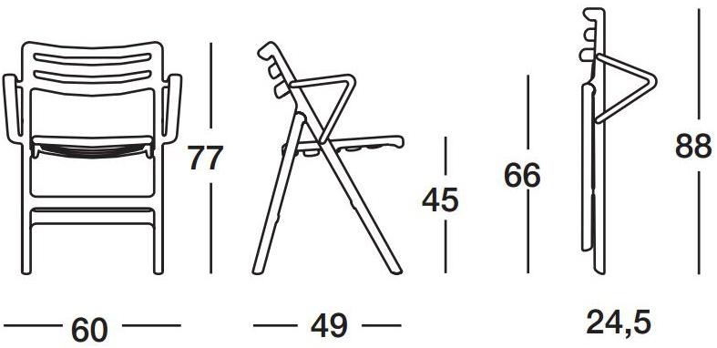 Magis Складной стул из полипропилена Air sun-id-1436702 - Вид №4