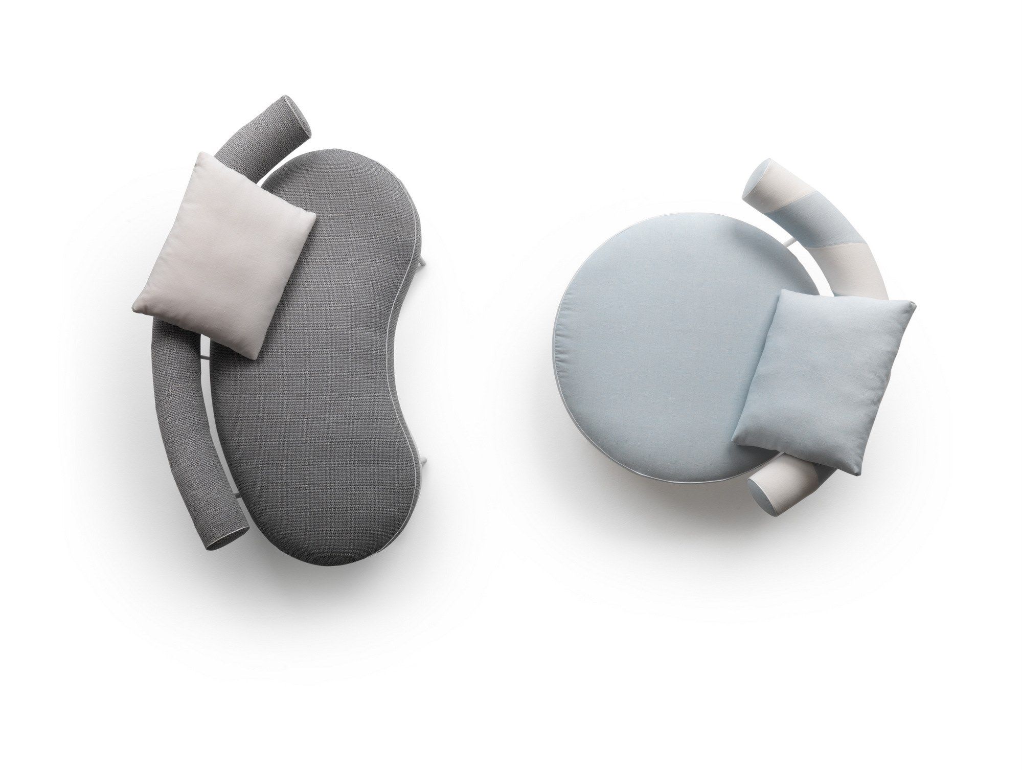 Изогнутый садовый диван из ткани Flexform SUPERMAX OUTDOOR ARCH-00099731 - Вид №4