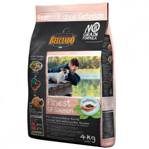 ПР0047243 Корм для собак Finest Grain-Free для мелких и средних пород, беззерновой, лосось сух. 4кг Belcando