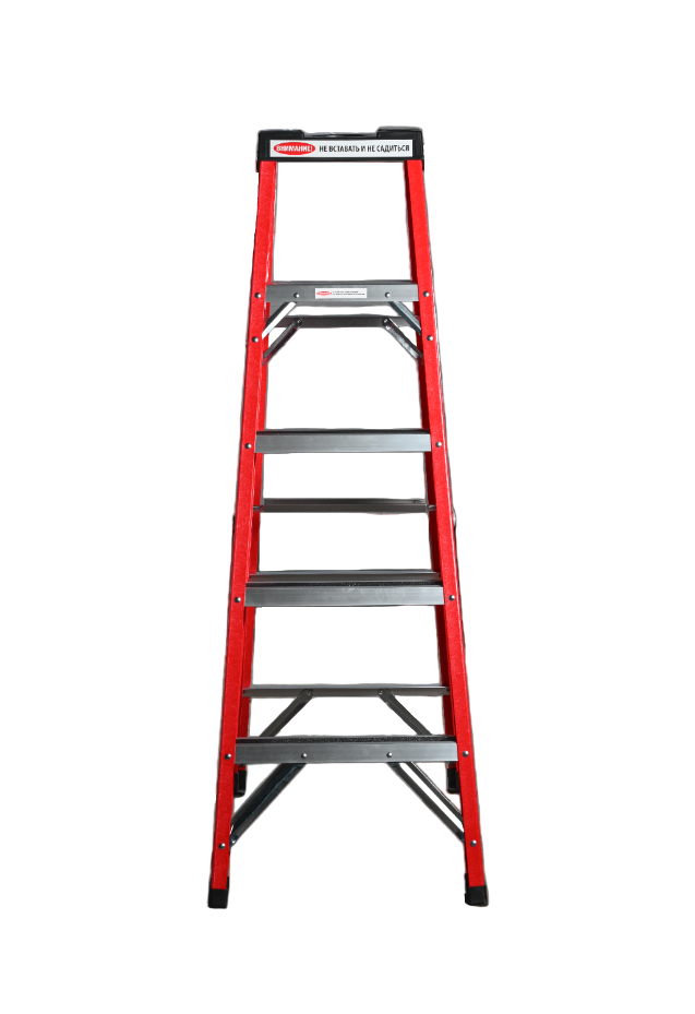 Стремянка SF 1004 стеклопластиковая 4 ступени, Alumet, с органайзером  - Вид №2