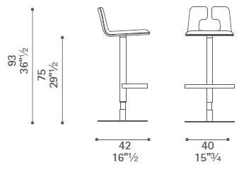 Poltrona Frau Барный стул La collezione - tavoli e sedie sun-id-1426883 - Вид №4