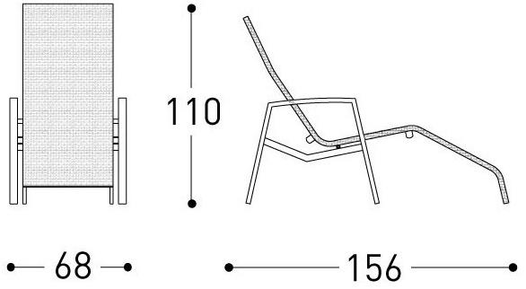 Varaschin Садовая кушетка Batyline® Victor 2912t - Вид №3