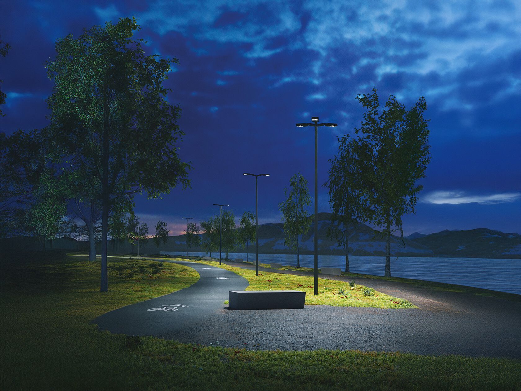 Алюминиевый светодиодный уличный фонарь для сада [LND] общие ARCH-00008316 - Вид №1