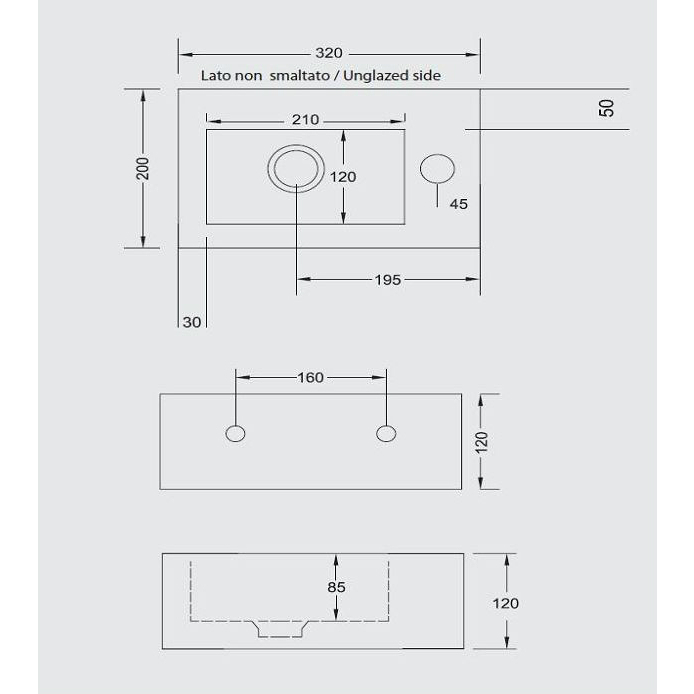 19012 Накладная раковина на столешницу  овальная Ceramica Hidra LOFT - Вид №1