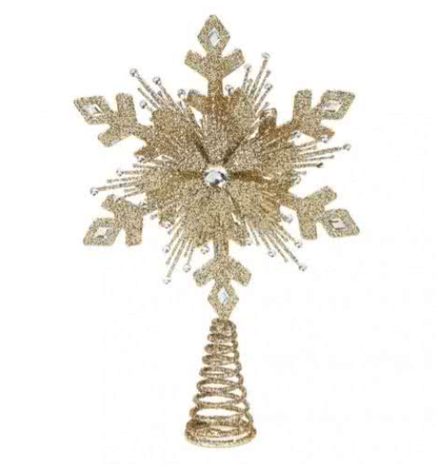 TR 24901 Верхушка снежинка для елки 33 см GOODWILL Santreyd 