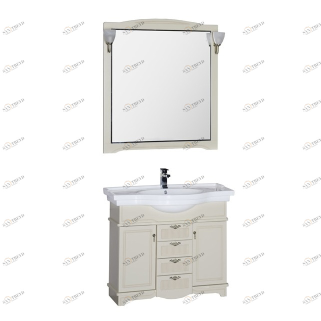 Комплект мебели Aquanet Луис 100 бежевый 00173194