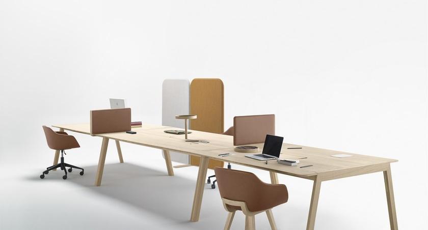 ALKI Прямоугольный стол для совещаний из дуба с системой прокладки кабелей Heldu sun-id-1357773 - Вид №1