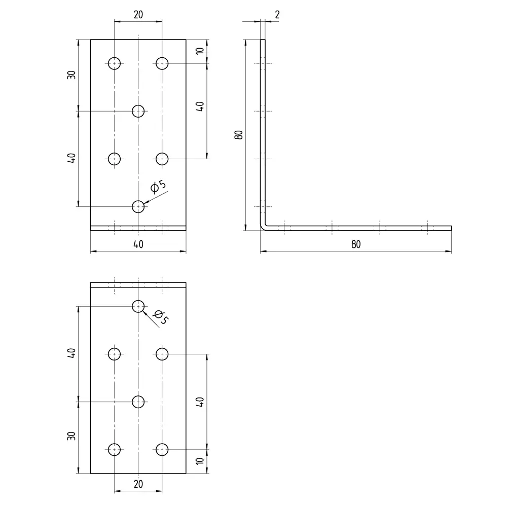 Santreyd Уголок крепежный 80×80×40 мм для деревянных конструкций 14608076 STLM-1353365 - Вид №4