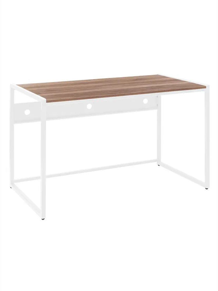 91749800 Стол письменный модульный Greenween Rimini 120x75x65 см сталь цвет белый/орех табак STLM-1090145